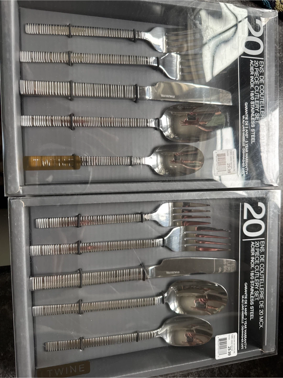 20 Piece Stainless Steel Cutlery Set x2 - photo 2