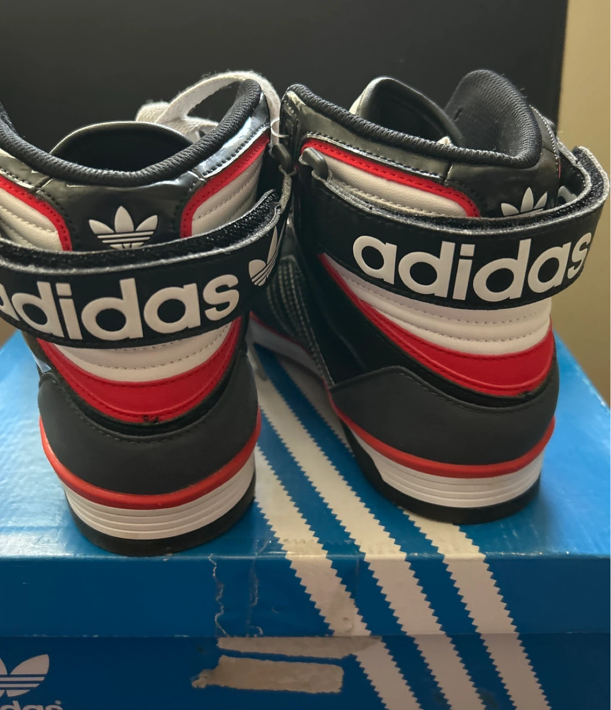 Adidas Space Diver High Top Sneakers - Black/Grey/Red - photo 2