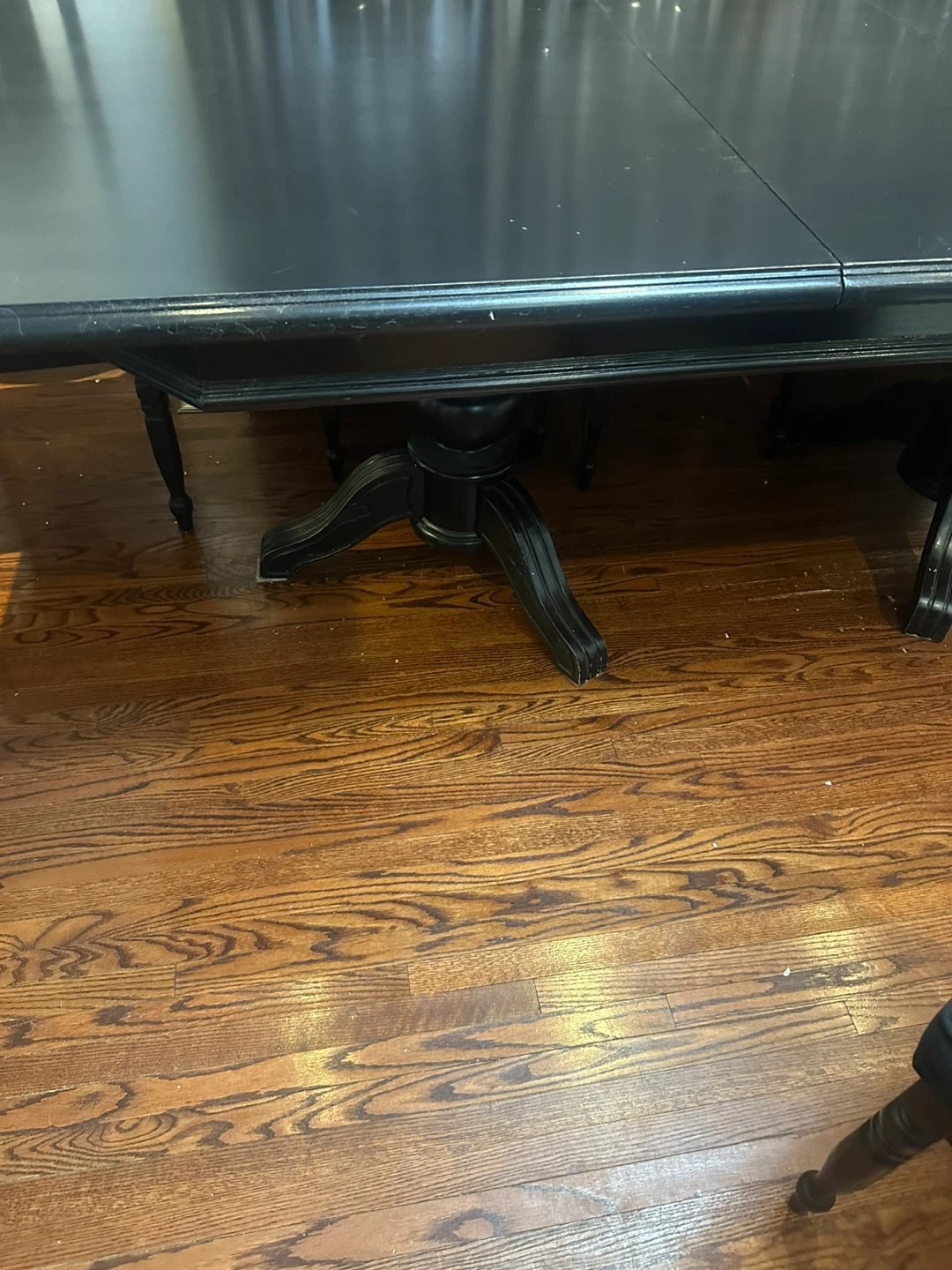 Black Pedestal Dining Table - photo 4