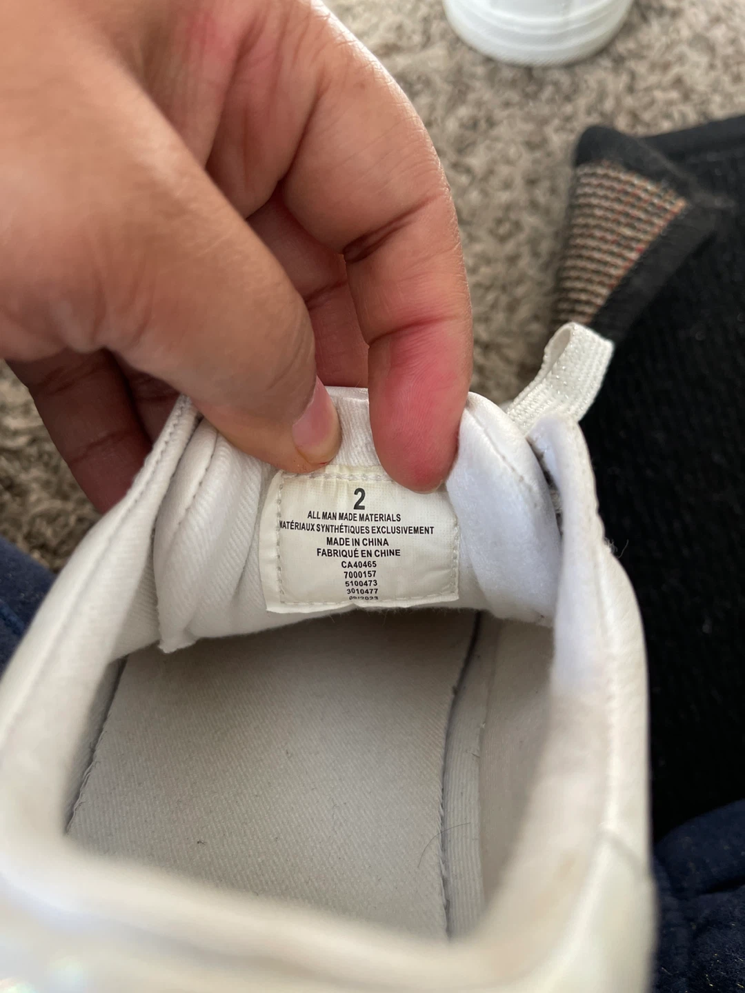 The Children's Place White Sneakers Size 2 - photo 3