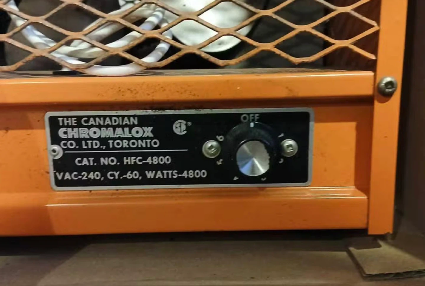 Canadian Chromalox HFC-4800 Heater - photo 2