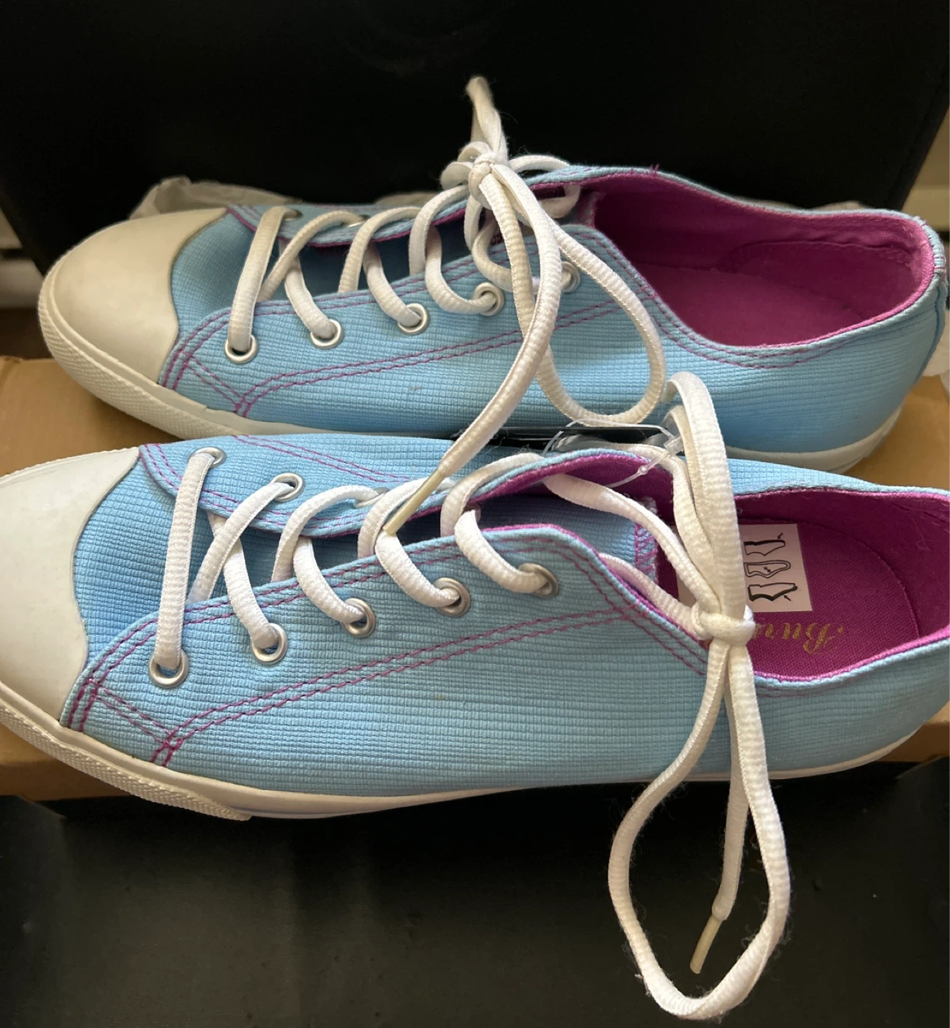 Burnettie Alaskan Blue/Rosebud Canvas Sneakers