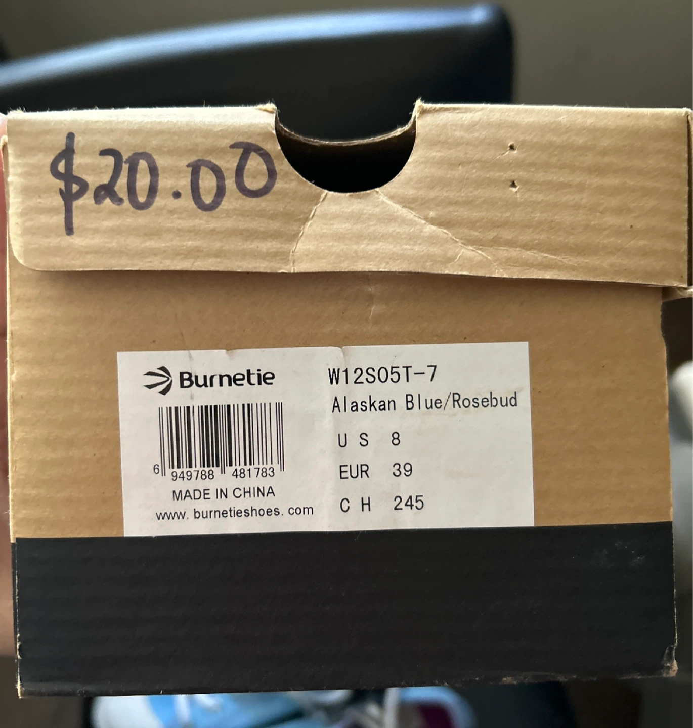 Burnettie Alaskan Blue/Rosebud Canvas Sneakers - photo 4
