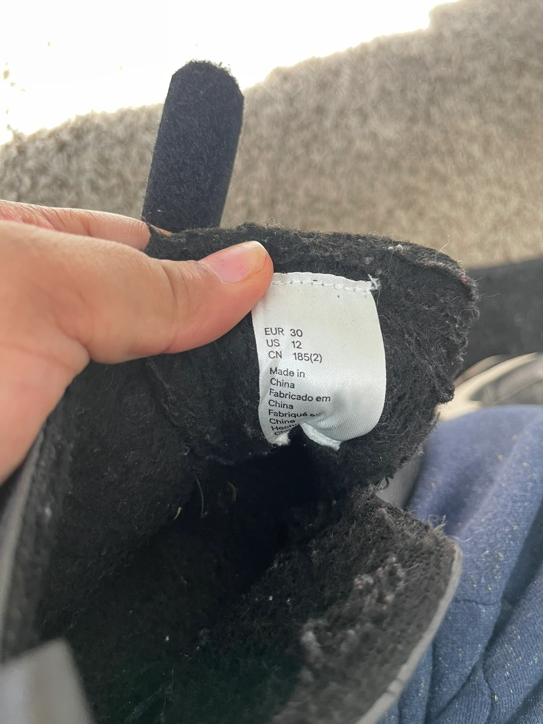 Grey High-Top Sneakers - US Size 12 - photo 4