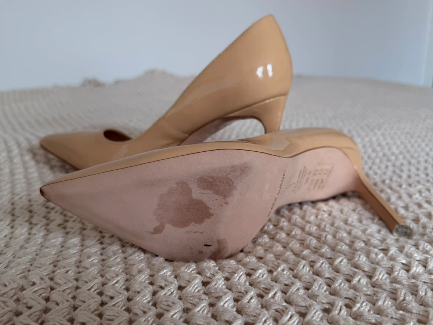 Black Suede Studio "Porcini Patent" Heels 38,5 - photo 2