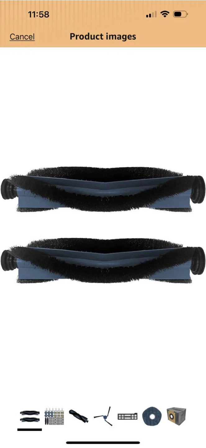 Replacement Main Brush Set for Eufy X10 Pro Omni Robot Vacuum - photo 3