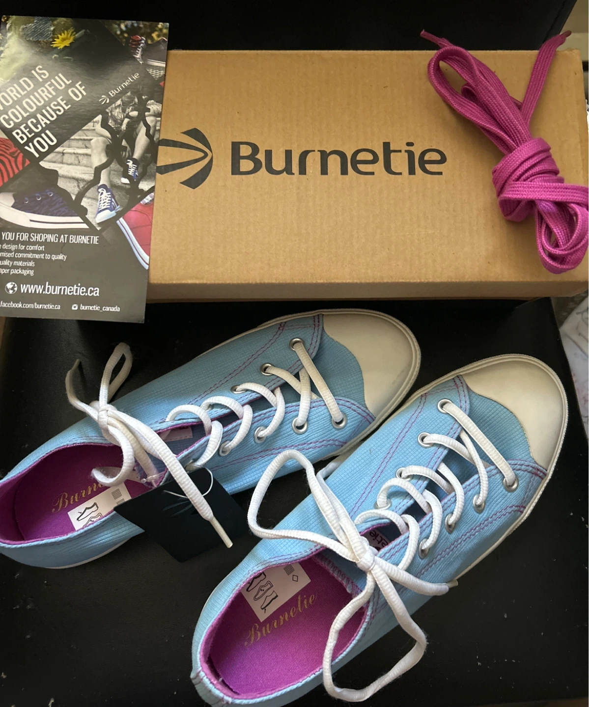 Burnettie Alaskan Blue/Rosebud Canvas Sneakers - photo 5