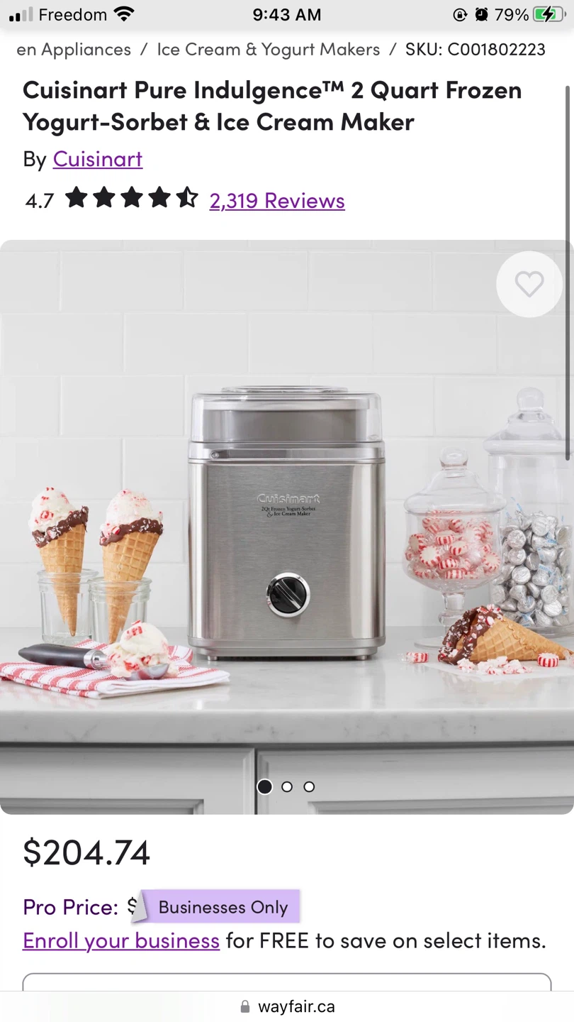 Cuisinart Icecream Maker. Like New. - photo 3