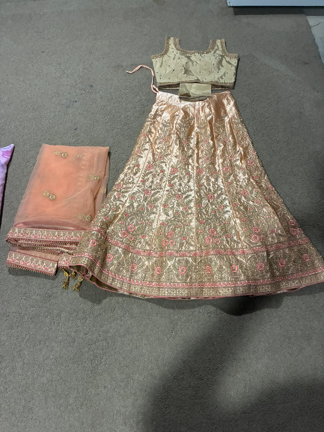 Embroidered Lehenga Choli with Dupatta
