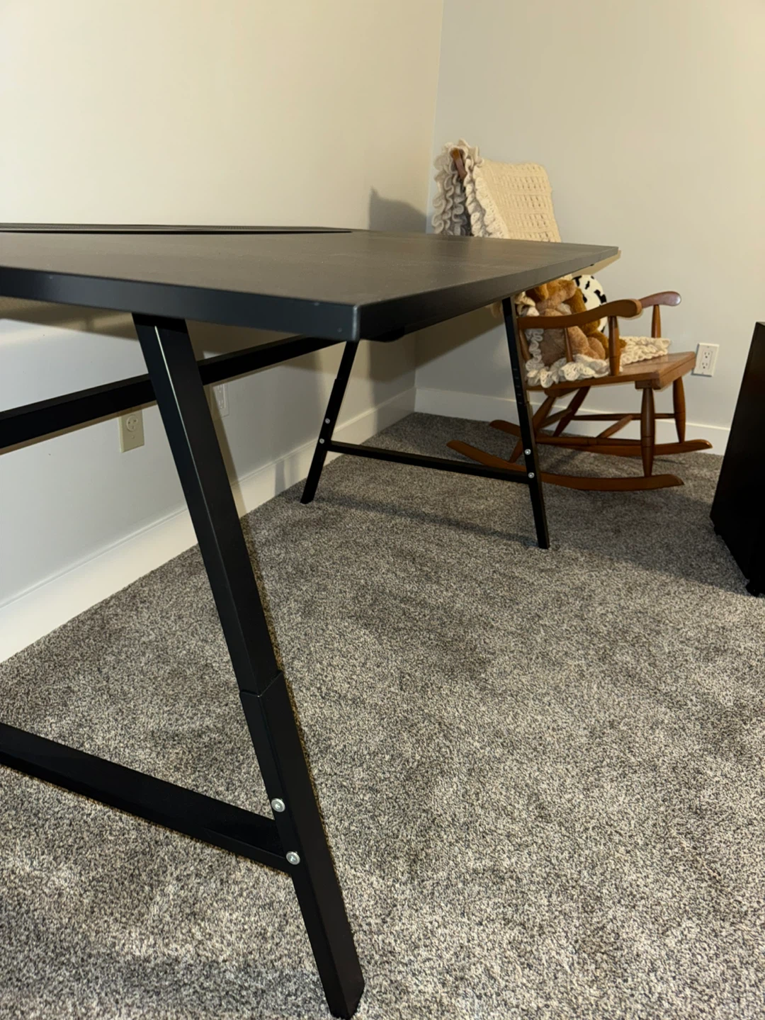 Large Black Gaming Desk - photo 2