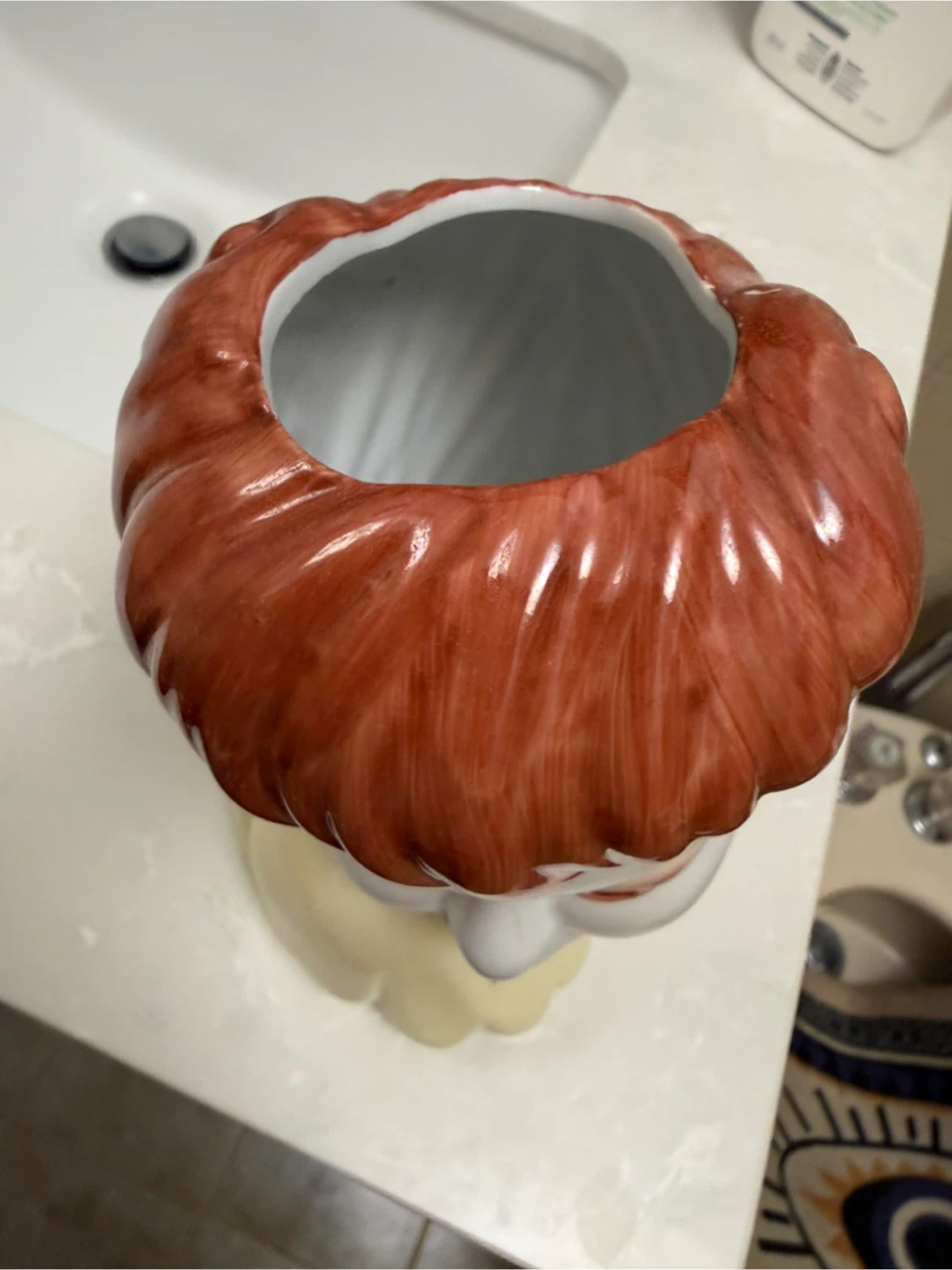 Vintage Ceramic Head Vase - photo 2