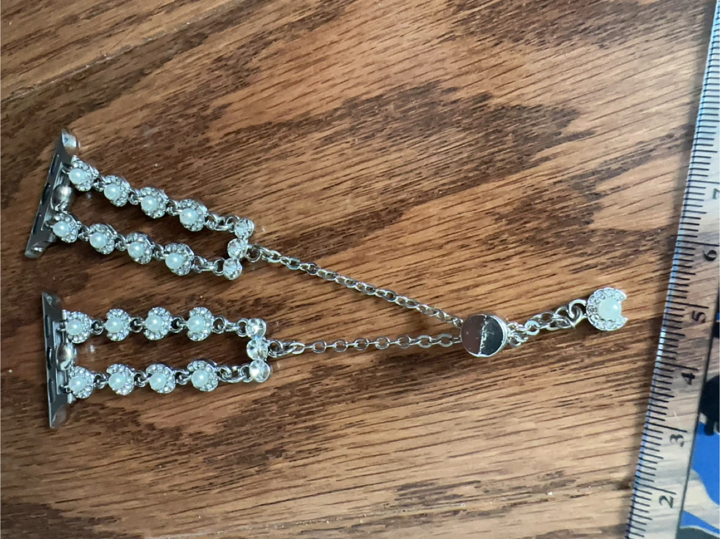 Apple Watch Band - Rhinestone & Faux Pearl - photo 2