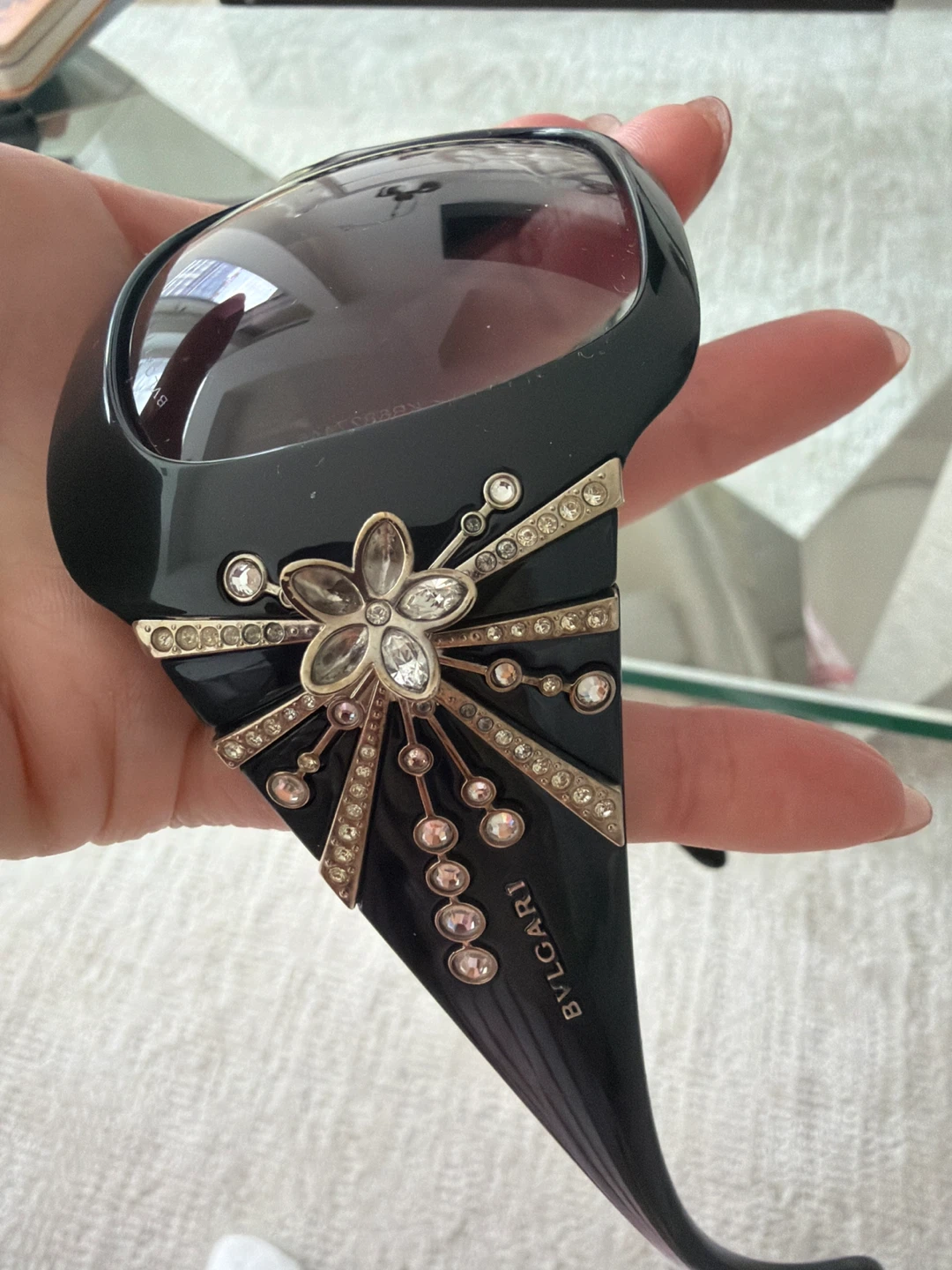 Bulgari Black Embellished Sunglasses - photo 3