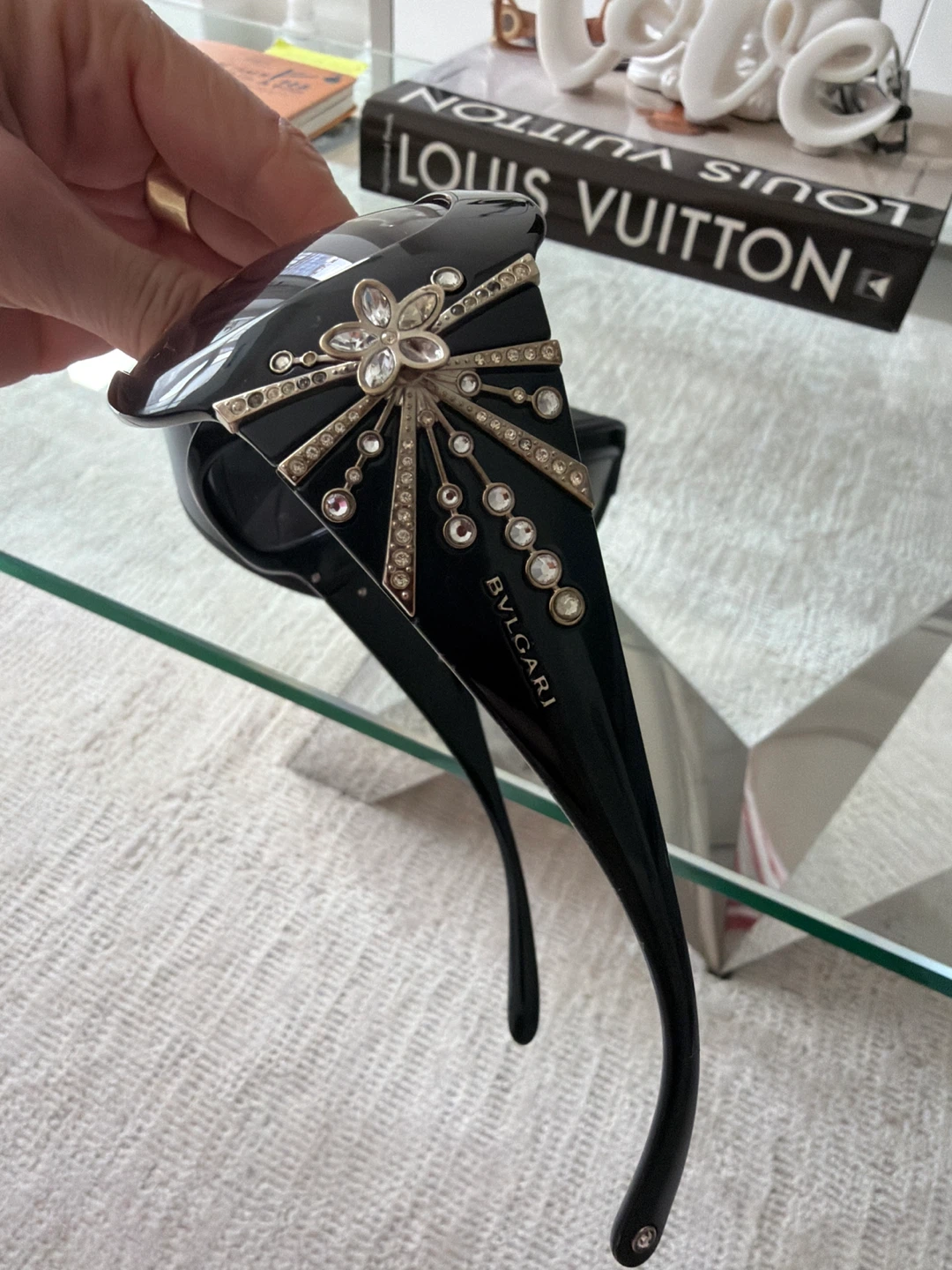 Bulgari Black Embellished Sunglasses - photo 2