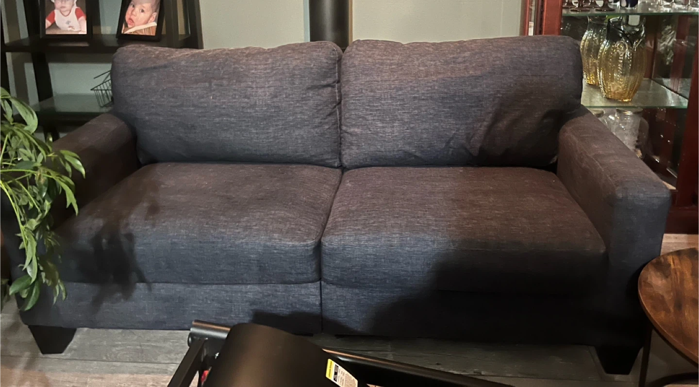 Dark Grey Loveseat Sofa