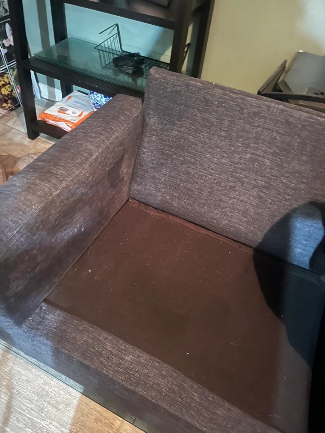 Dark Grey Loveseat Sofa - photo 2