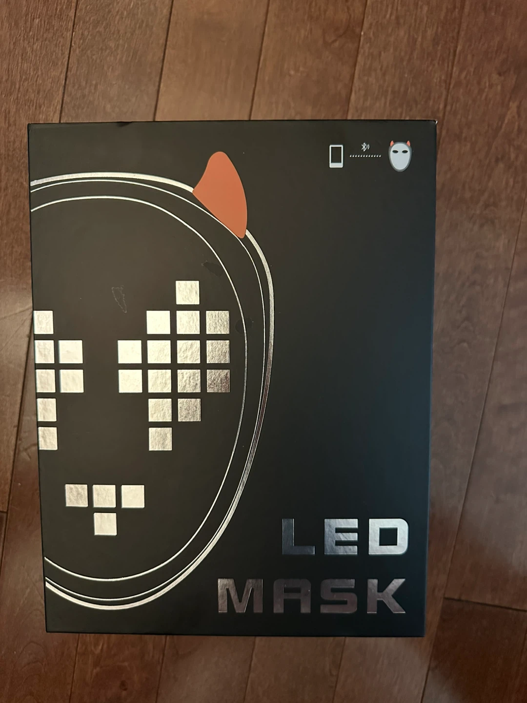 LED Mask with Red Devil Horns