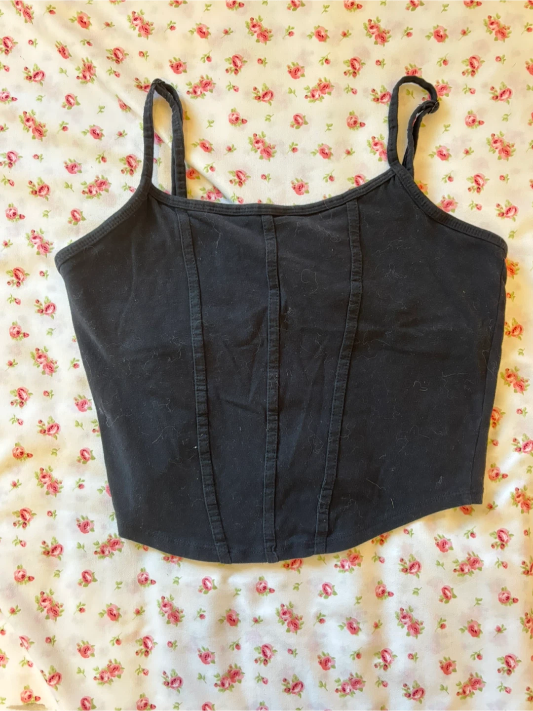 Bluenotes Black Cropped Tank Top - M/M