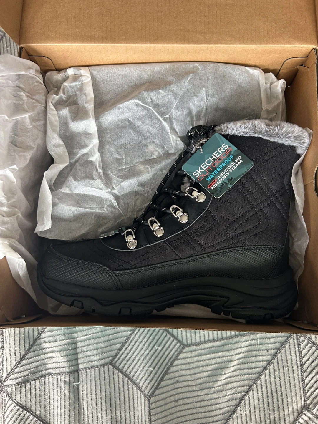 Brand new never worn Sketchers Waterproof Boots - photo 3