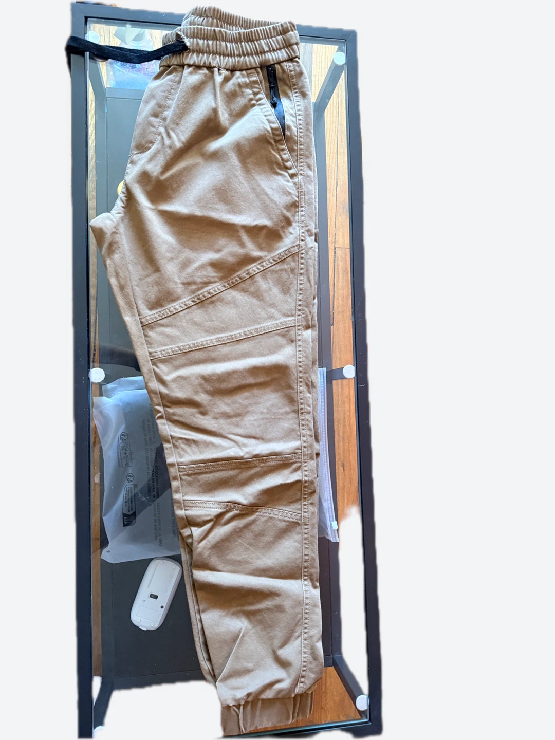 Men's Tan Jogger Pants