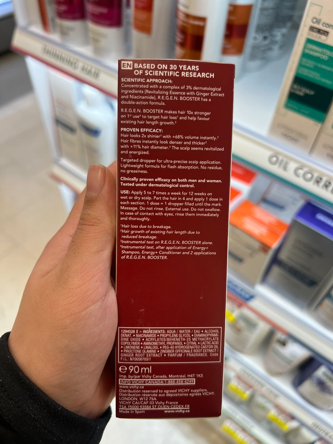 Vichy Dercos R.E.G.E.N. BOOSTER Hair Renewing Serum 90ml