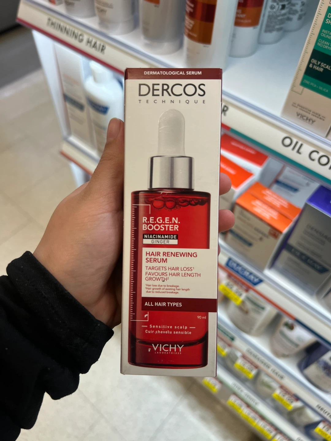 Vichy Dercos R.E.G.E.N. BOOSTER Hair Renewing Serum 90ml - photo 2