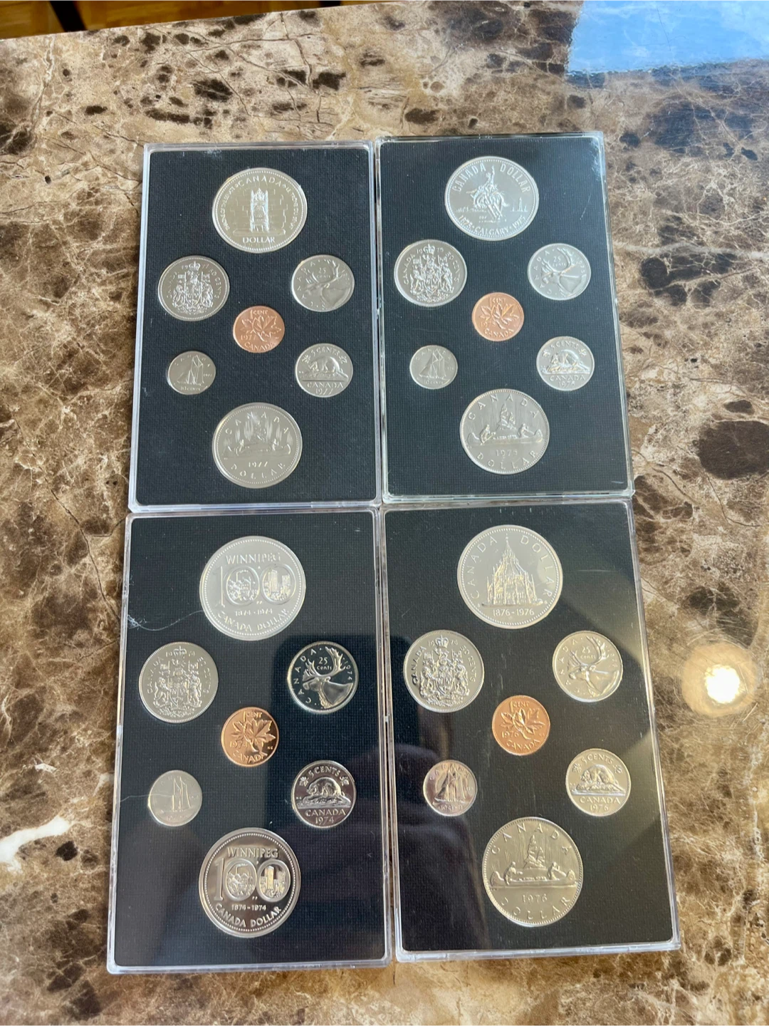 Collection of Canadian Coins (1974-1977)