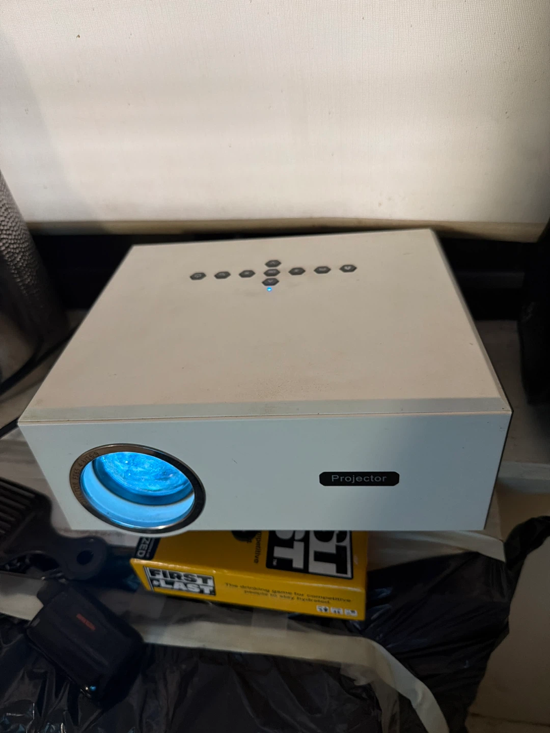 White Projector with Multiple HDMI and USB Inputs