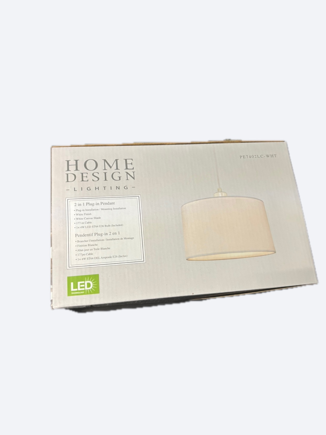 Home Design Lighting 2 in 1 Plug-in Pendant - photo 2