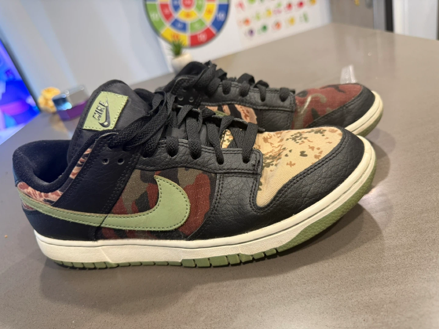 Nike Dunk Low Camo Sneakers - photo 3