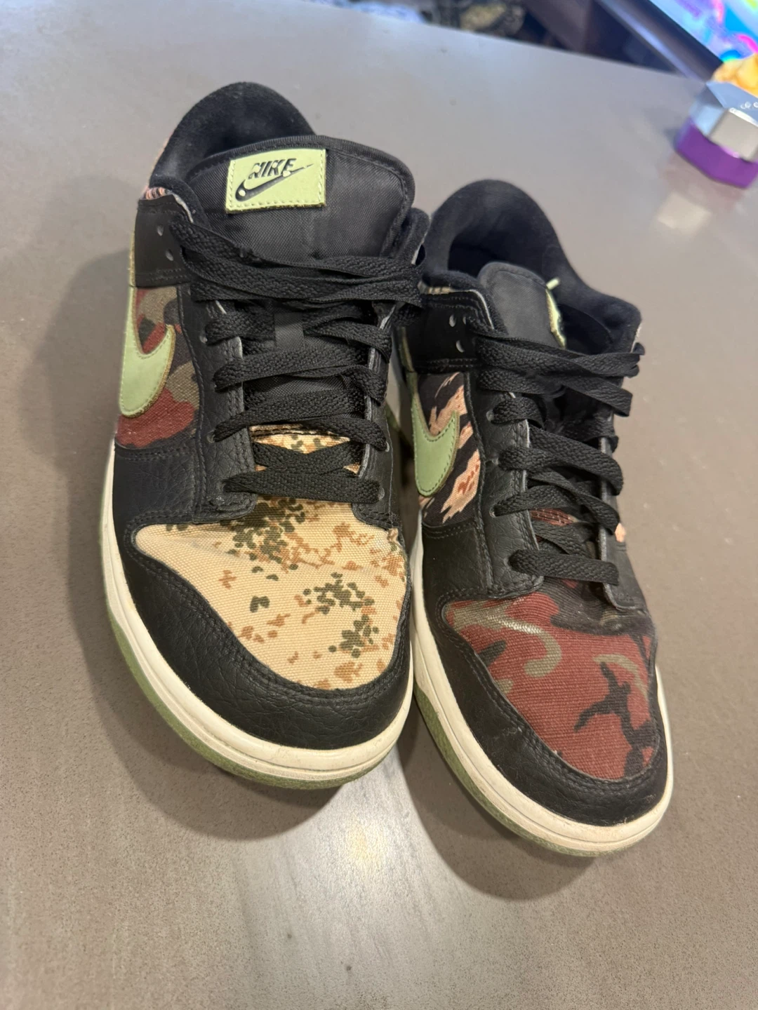 Nike Dunk Low Camo Sneakers - photo 2