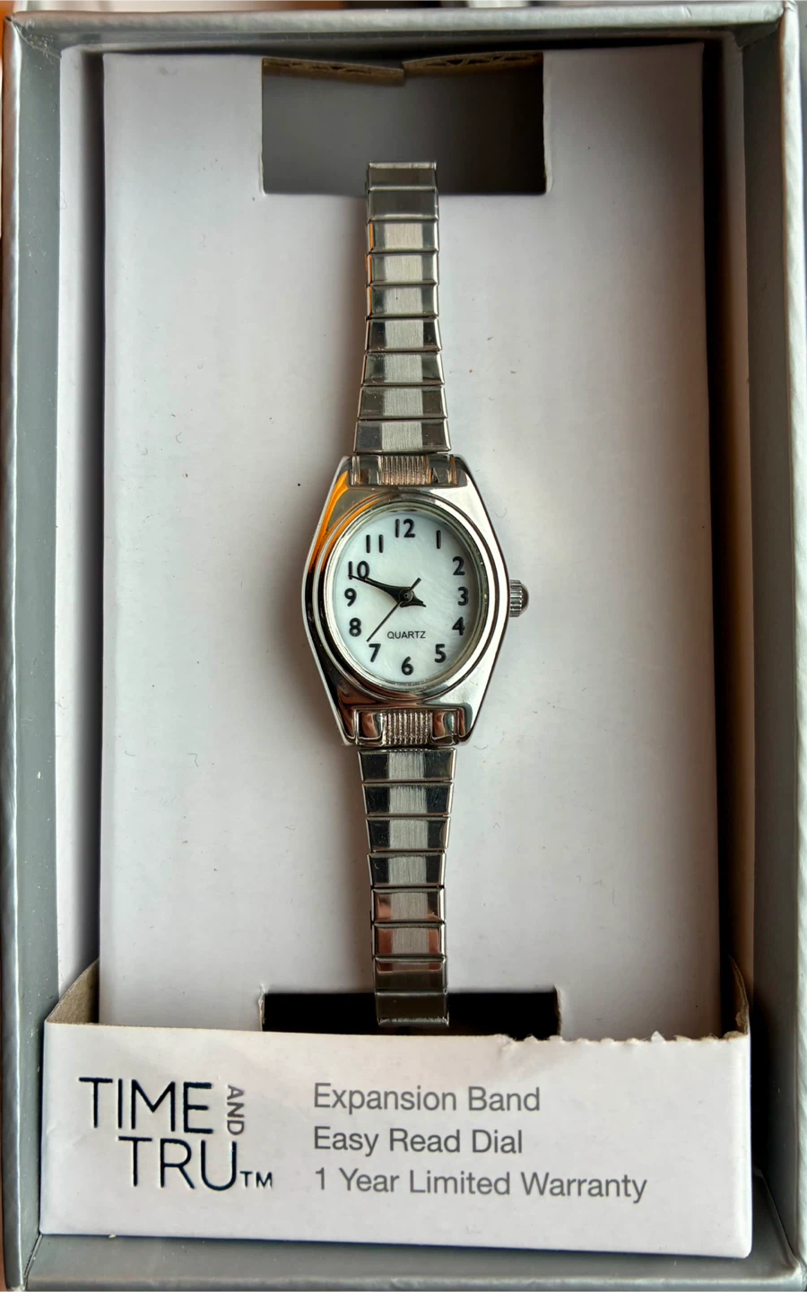 Time and Tru Women's Expansion Band Easy Read Dial Watch - photo 2