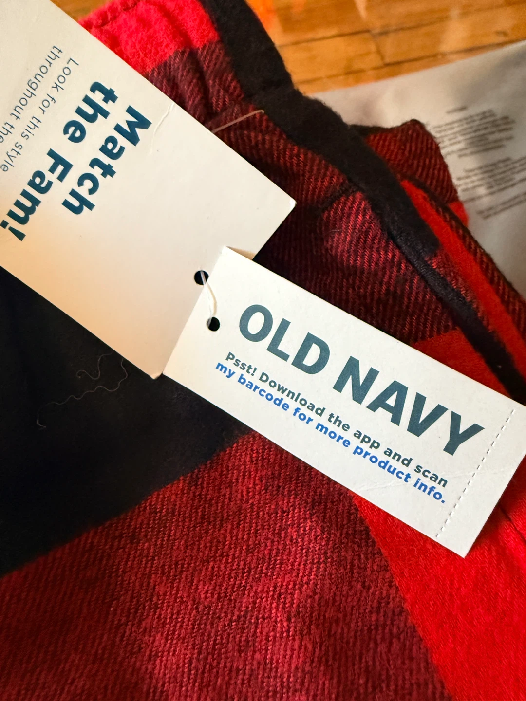 Old Navy Red Buffalo Plaid Pajama Pants XS - photo 3