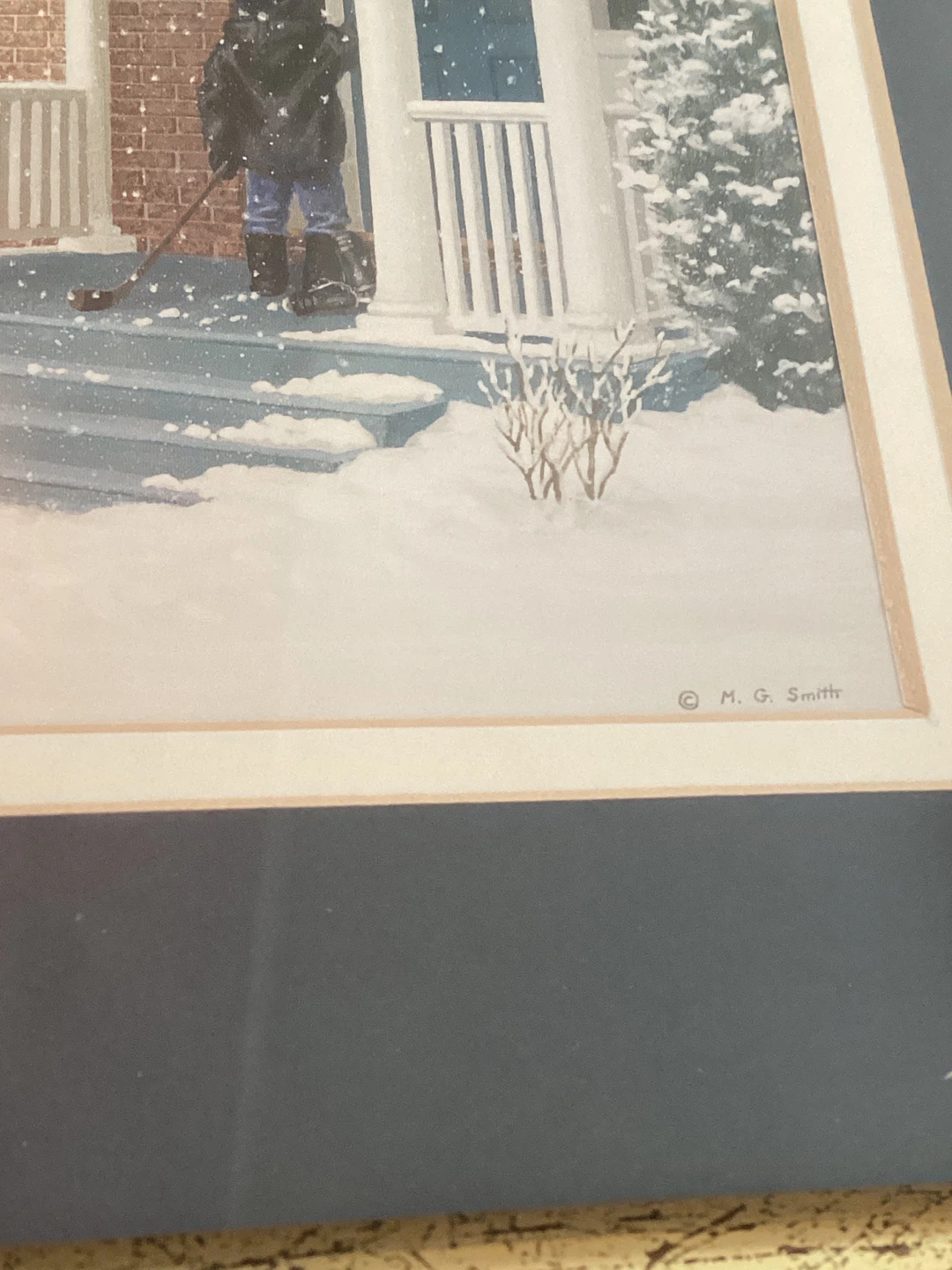 Framed Print "Winter Hockey Game" by M. G. Smith - photo 3