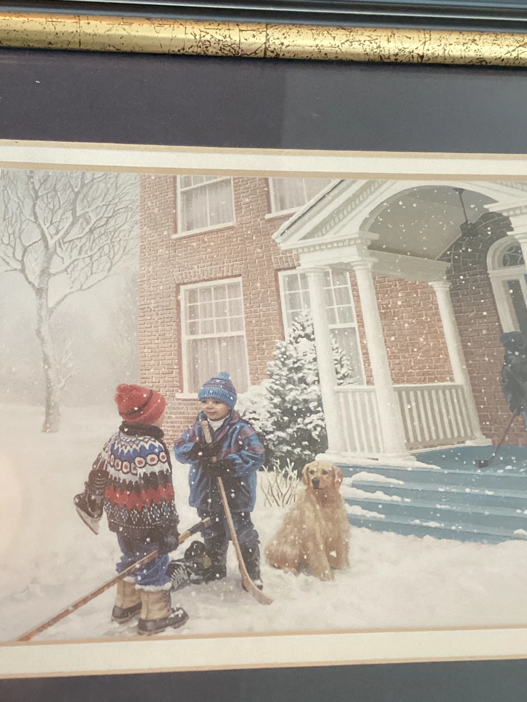 Framed Print "Winter Hockey Game" by M. G. Smith - photo 4