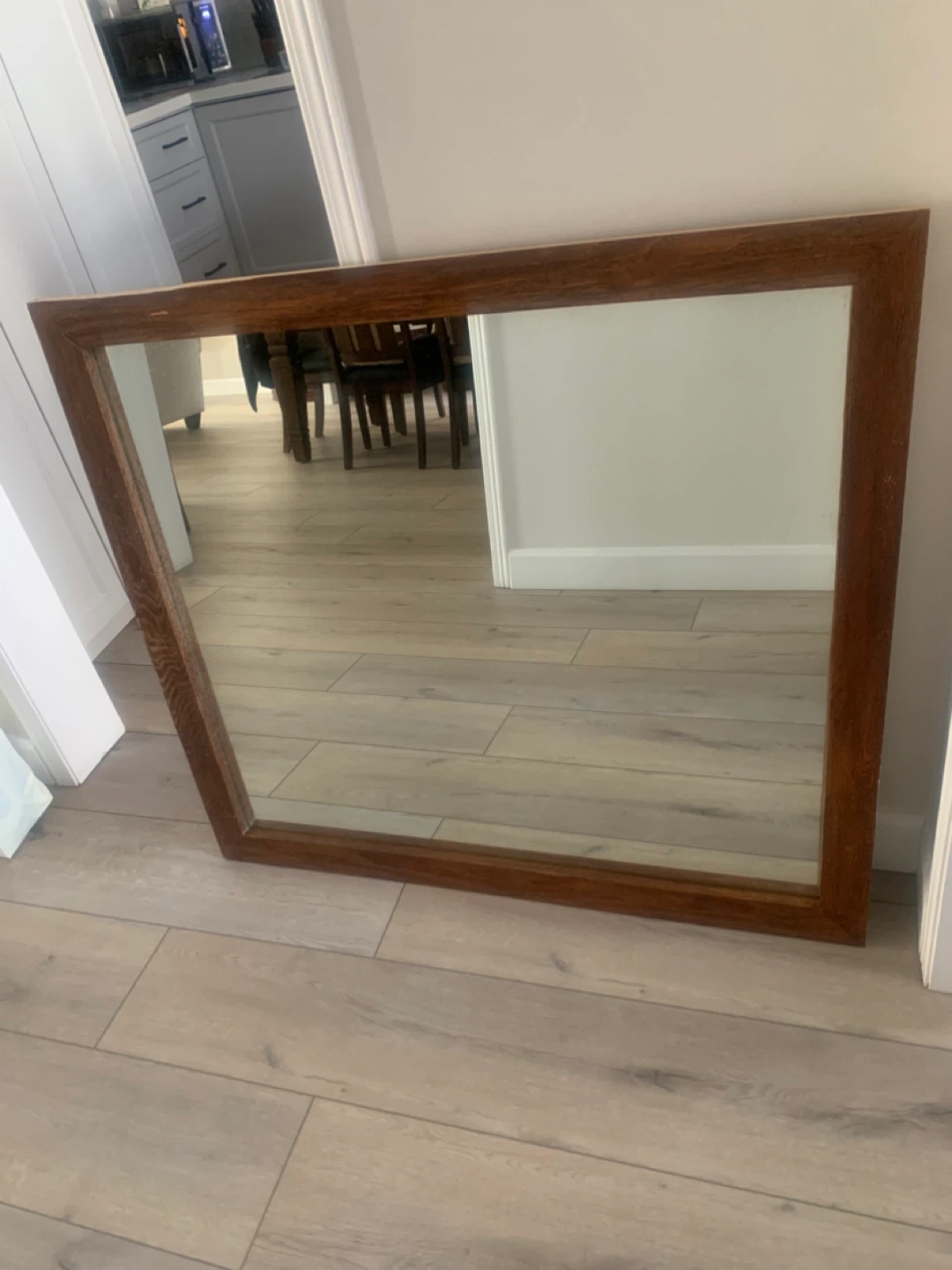 Wooden Framed Mirror - photo 2