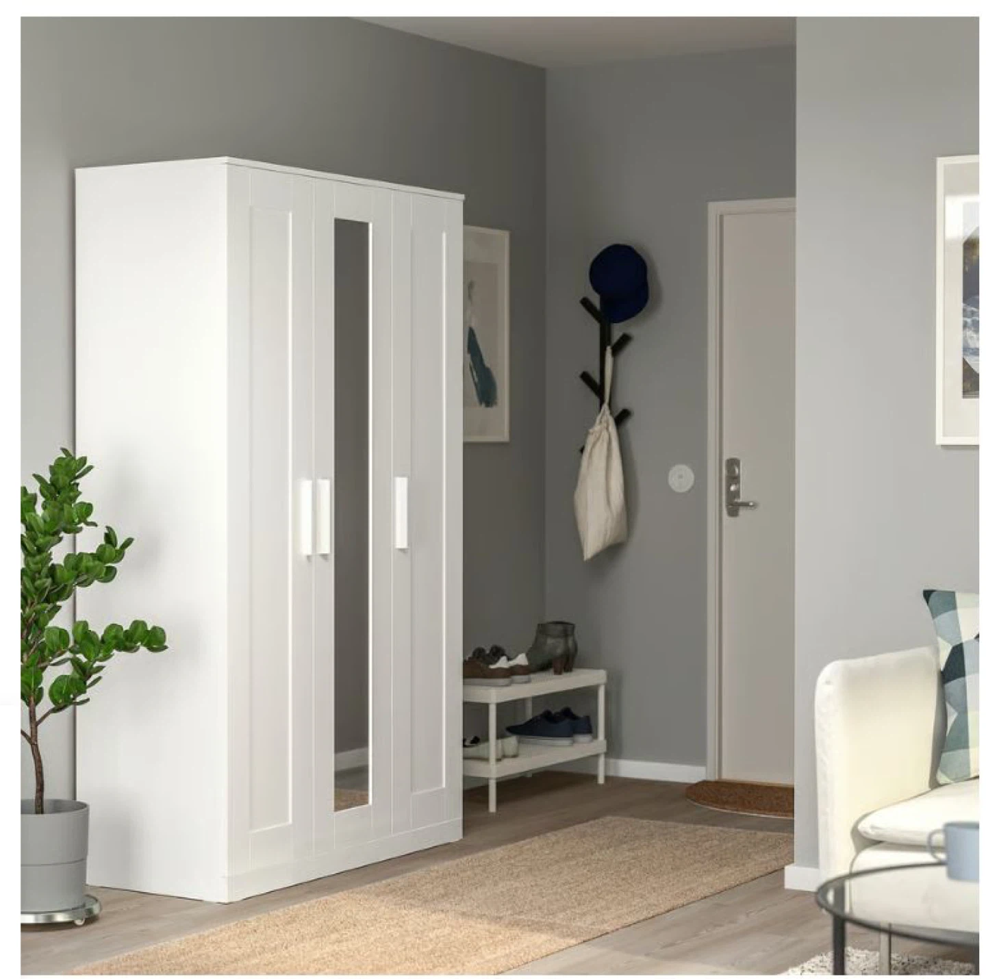BRIMNES Wardrobe with 3 doors - photo 5