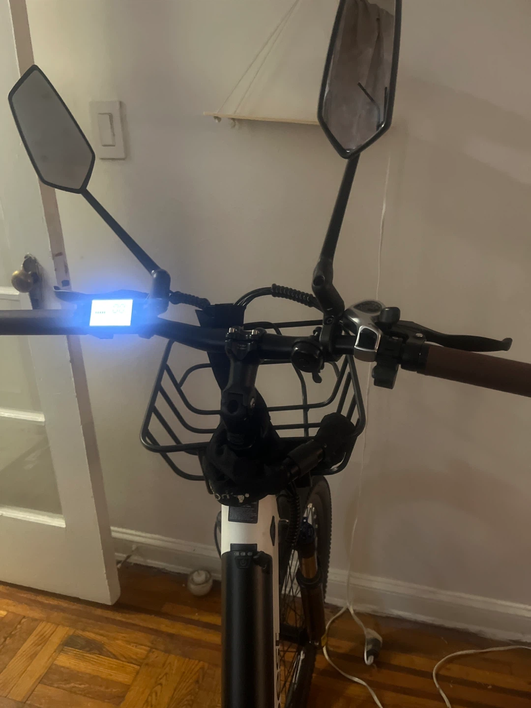 Acidbest Electric Bike with Front Basket and Rear Carrier Bag - photo 2