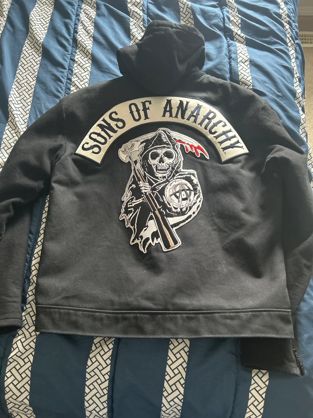 Sons of Anarchy Black Zip-Up Hoodie - photo 2