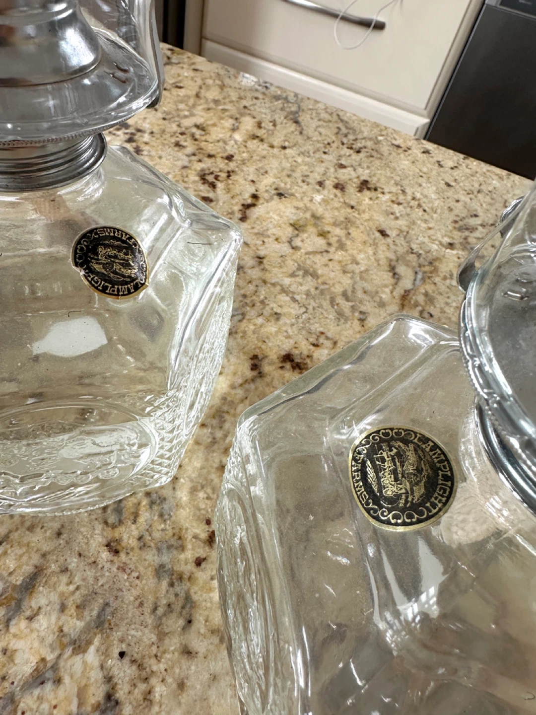 Vintage Tara Glass Hurricane Oil Lamps (CAN DELIVER) - photo 2
