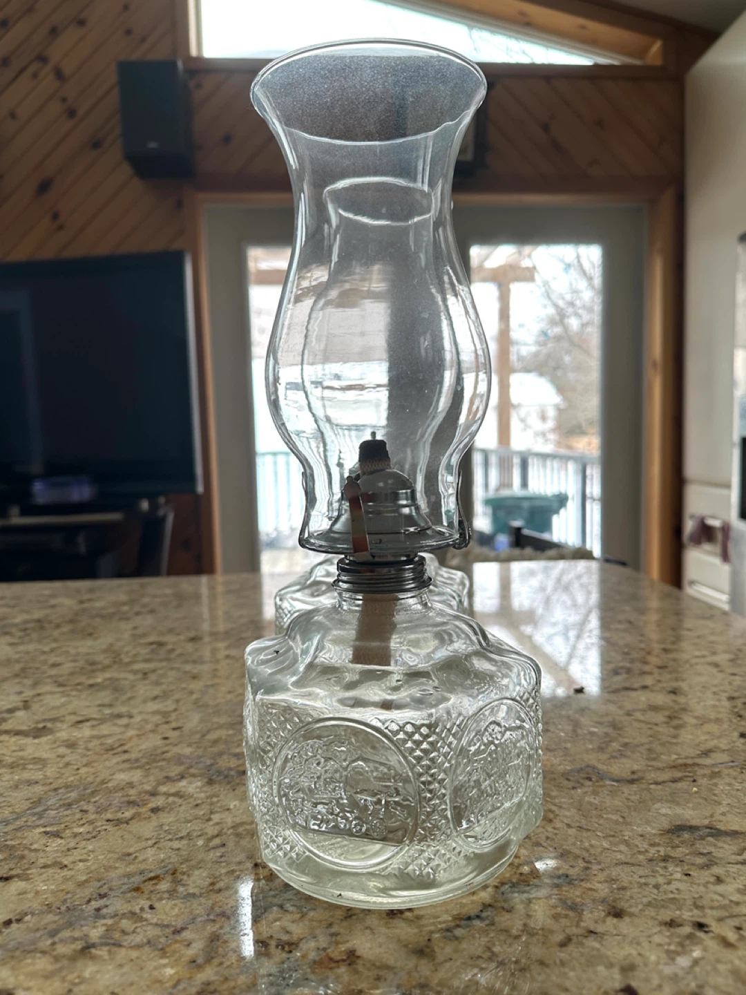 Vintage Tara Glass Hurricane Oil Lamps (CAN DELIVER) - photo 4