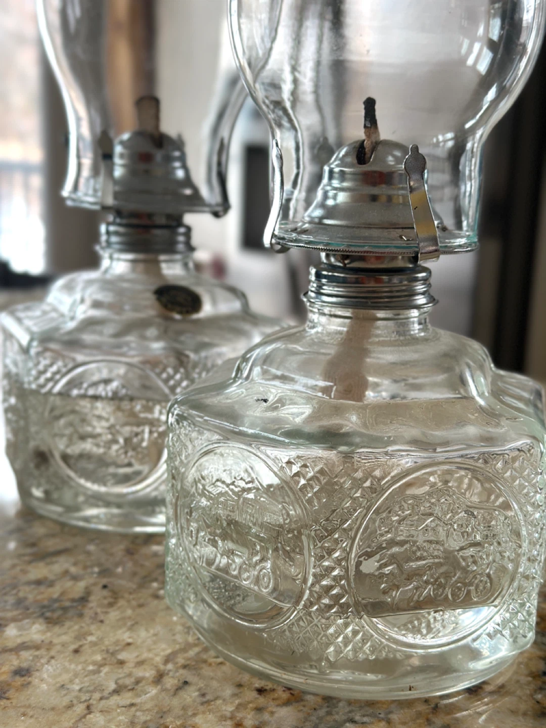 Vintage Tara Glass Hurricane Oil Lamps (CAN DELIVER) - photo 5