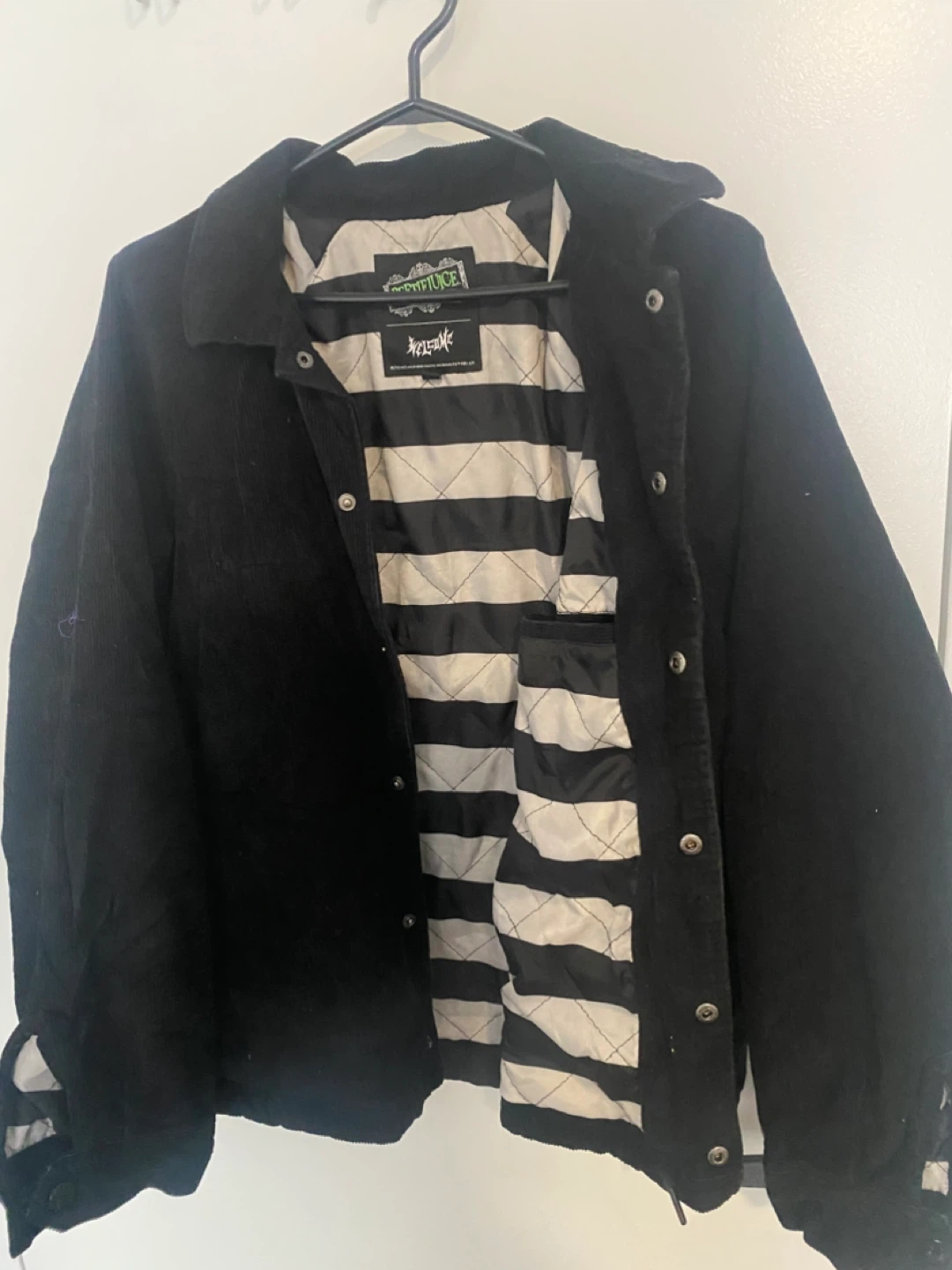 Beetlejuice Embroidered Corduroy Jacket - photo 3