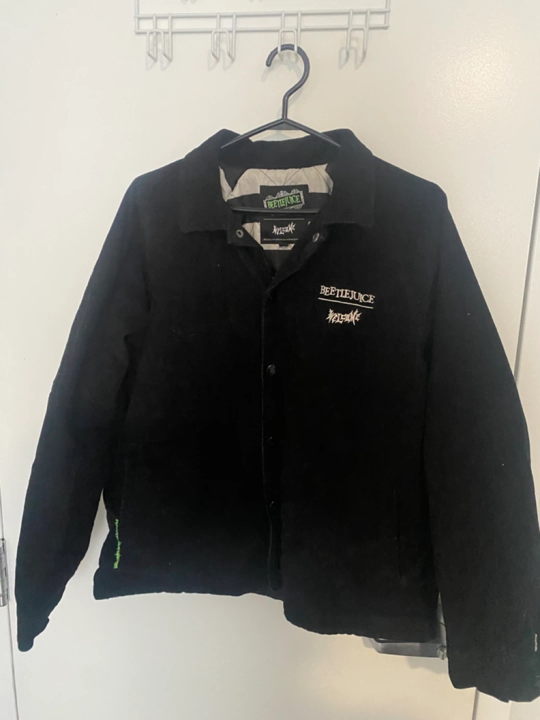 Beetlejuice Embroidered Corduroy Jacket