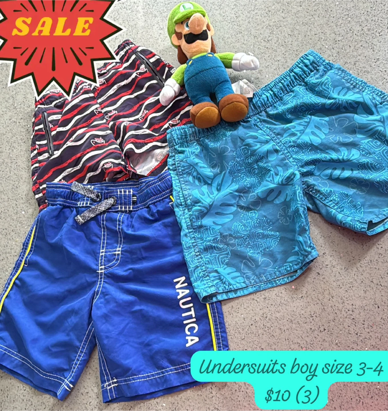 Boy's Swim Trunks Size 3-4