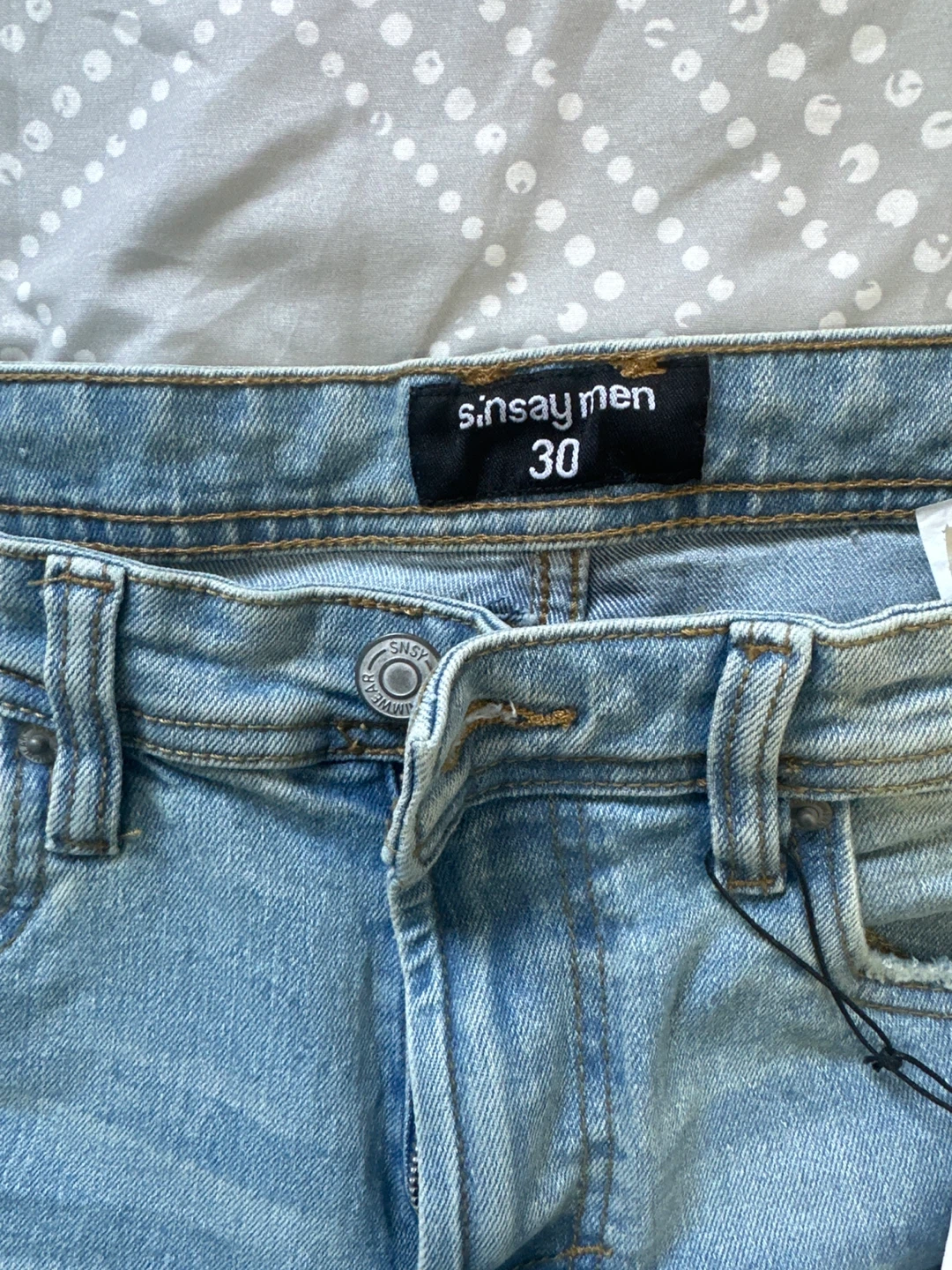🧡Sinsay Men Light Wash Slim Fit Jeans - Size 30 - photo 2