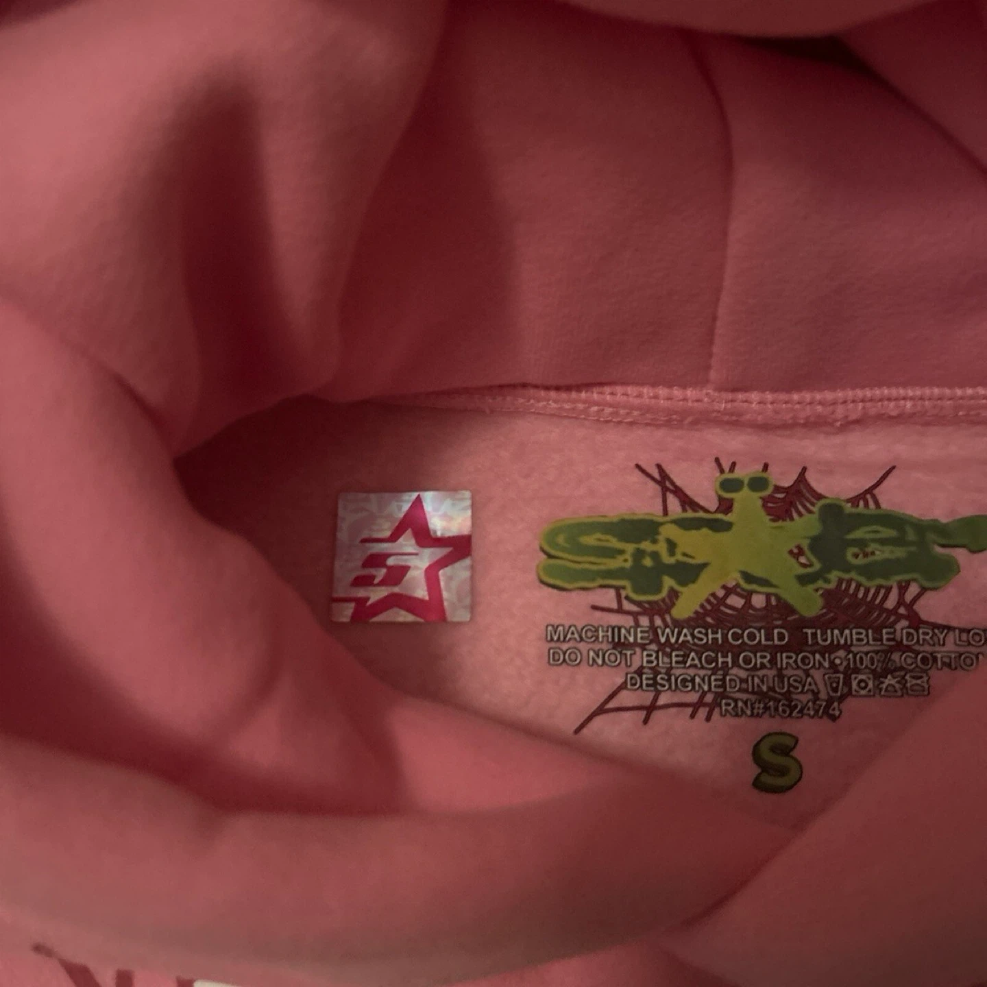 Pink Atlanta Sp5der hoodie