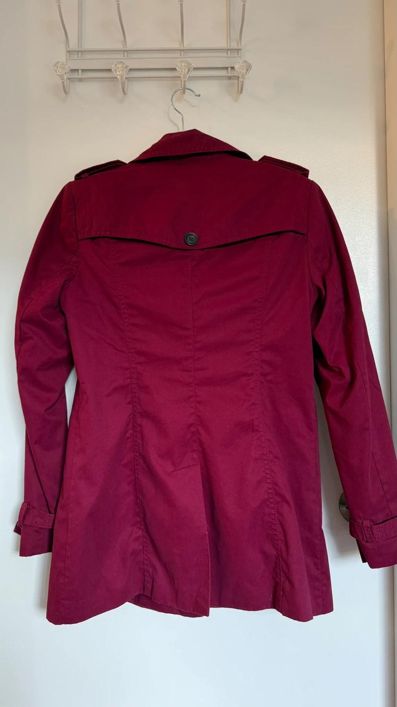Benson & Moore Women's Burgundy Trench Coat - photo 2