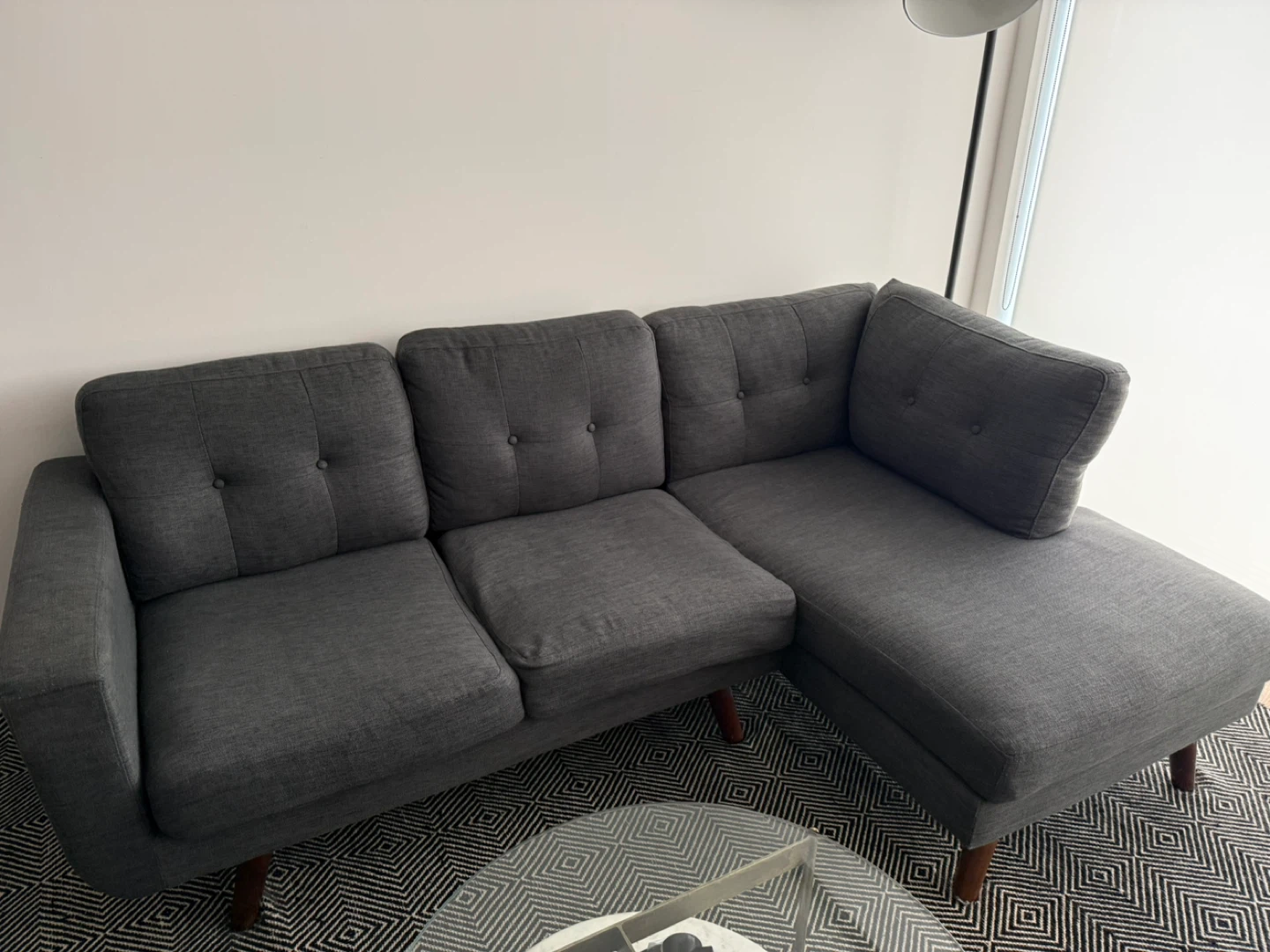 Dark Grey Modern Sectional Sofa - Need To Sell ASAP - photo 2