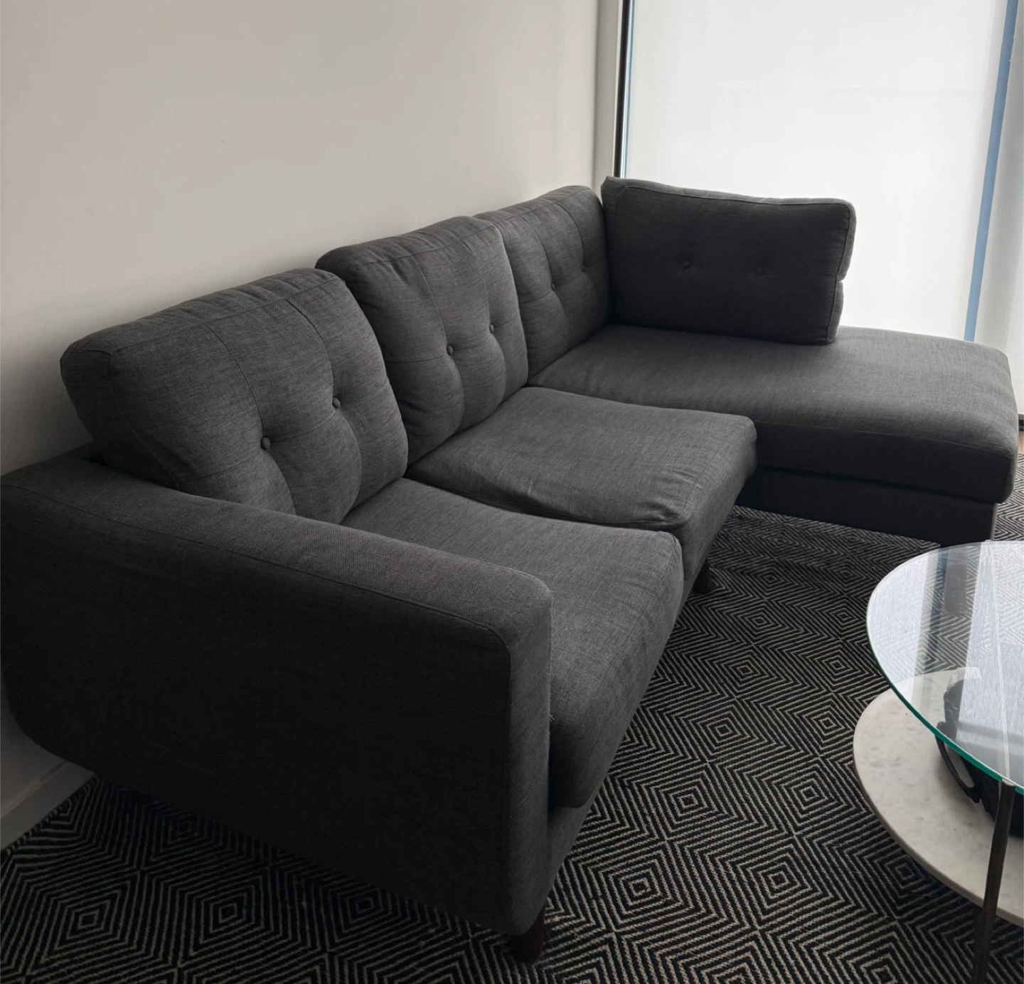 Dark Grey Modern Sectional Sofa - Need To Sell ASAP - photo 4